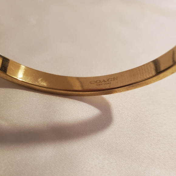 COACH gold tone bangle - Picture 2 of 3